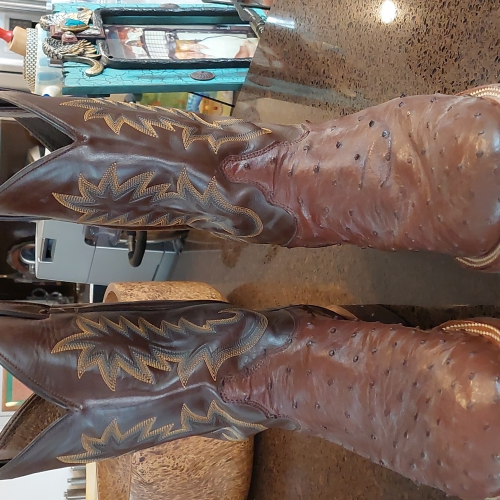 Men's Ostrich Western Boots